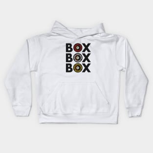 Box Box Box Infographic F1 Tyre Compound Design Kids Hoodie